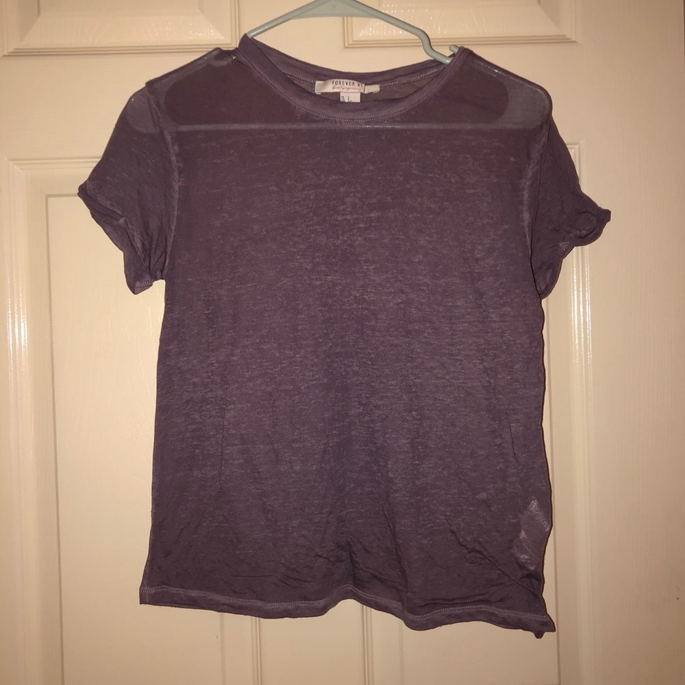 purple forever 21 size small see stretchy